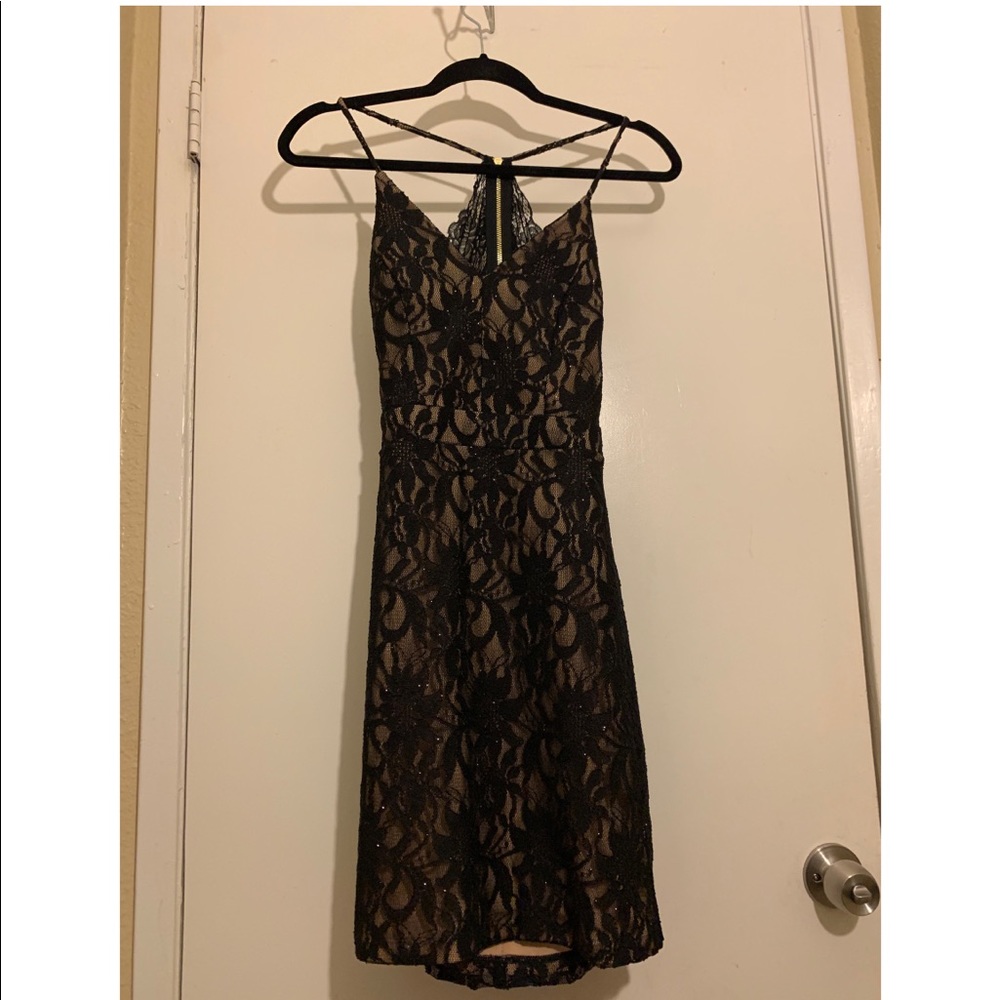 City Triangles Lace Racerback Dress